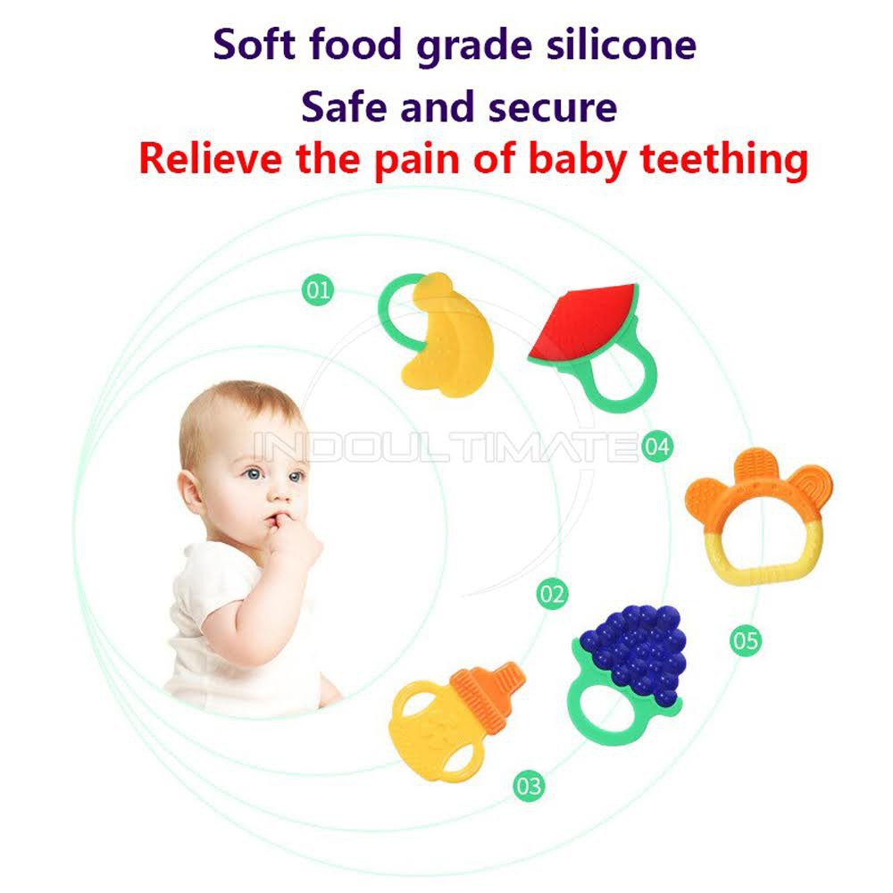 Silicone Teether Mainan Gigitan Bayi Silikon TO-C12 Mainan Bayi Gigitan Bayi Silicone Baby Teether