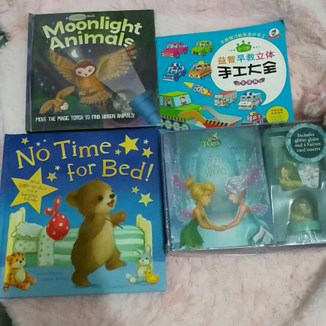 Moonlightanimals+notimeforbed+tinkerbell+activity book