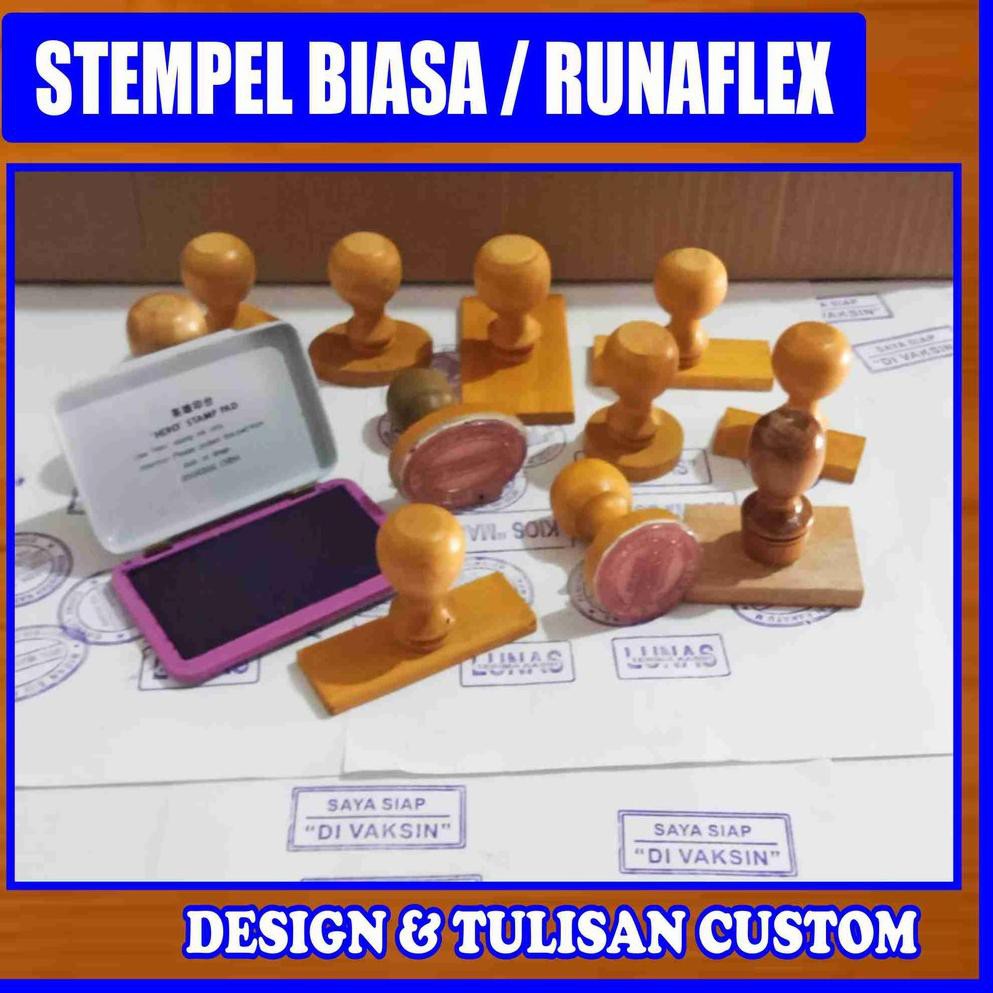 

Promo⭐Spesial⭐ Stempel Biasa Runaflek Stempel Gagang Kayu .,.,.,..,