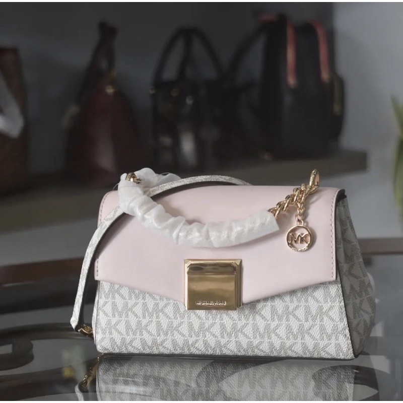 MK LITA SMALK CROSSBOY PINK BLUSH