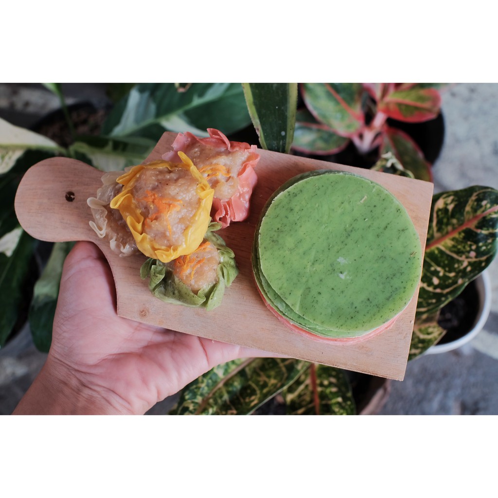 Kulit Dimsum isi 250 gram Hijau Tipis dan Elastis