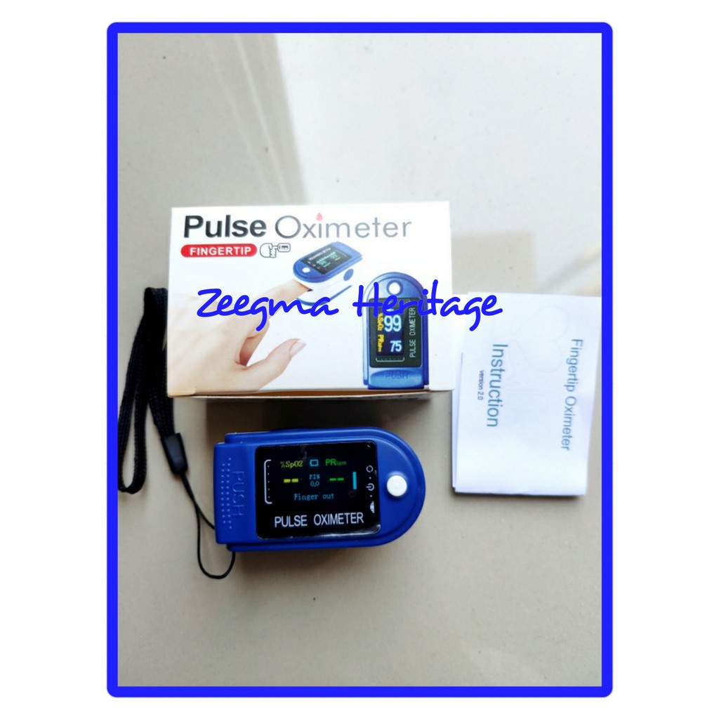 Oximeter Oxymeter Saturasi Heart Rate Detak Jantung