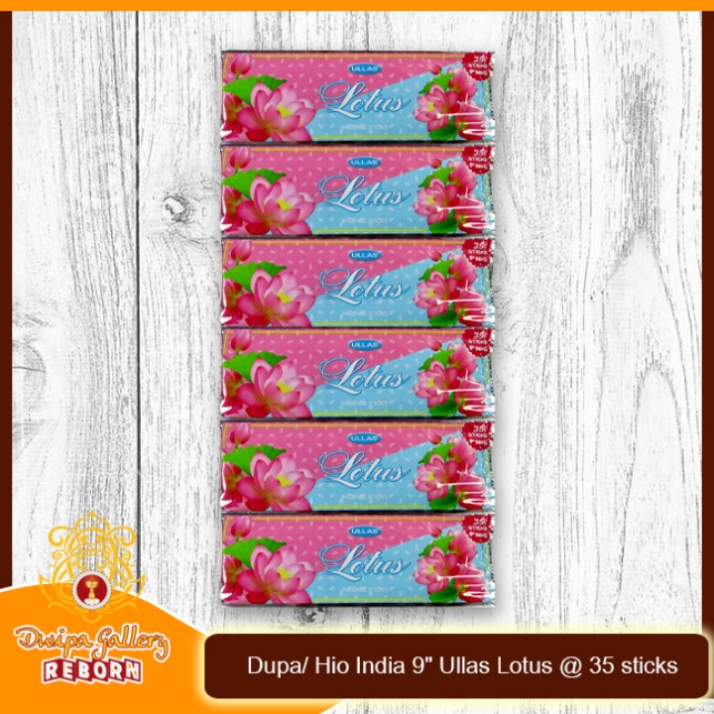 Dupa/Hio Harum/Wangi India Ullas Pouch Vividha Lotus @35 sticks isi 6