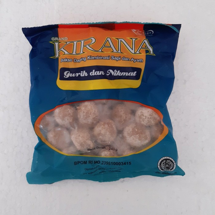 Kirana Bakso 240 gr isi 50 Frozen Food Bandung