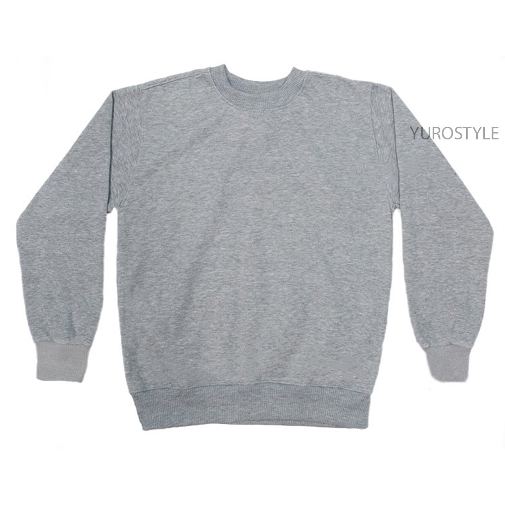 SWEATERPOLOS BASIC SWEATER POLOS SIZE M-XXL ( PRIA & WANITA )-ABU MUDA