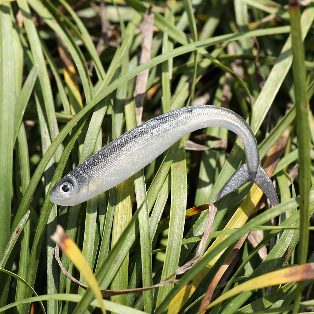 TOP 10PCS Wobblers Maggot Fishing Bait 8cm/2g Jig Head Worms Fish Lure Silver Jigging Silicone Gear Soft Shrimp