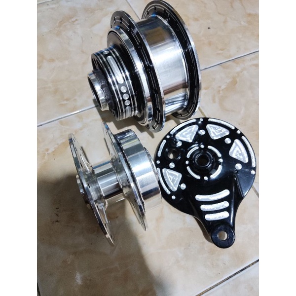 Tromol depan belakang bubut custom pnp FU,NINJA,GL,CB,MP,TIGER