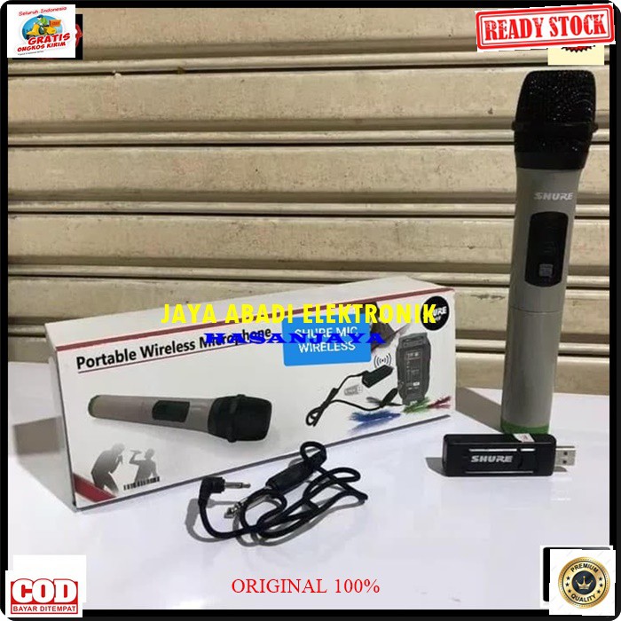 G59 SHURE MIC MIKROPHONE WIRELES WIRELESS UHF SINGLE POFESIONAL PRO VOCAL HANDHELD TUNGGAL MIKROPHONE KARAOKE AUDIO SOUND SYSTEM PANGGUNG DJ STUDIO BIDA DIGUNAKAN SEGALA AUDIO DAN JUGA BISA BUAT YOUTUBER TINGGAL PASANG SPLITTER SUARA BAGUS DAN JERNIH