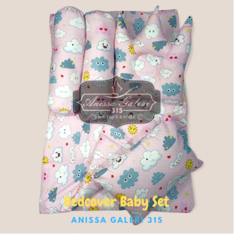 Bedcover Bayi Set 4in1/Perlengkapan tidur bayi