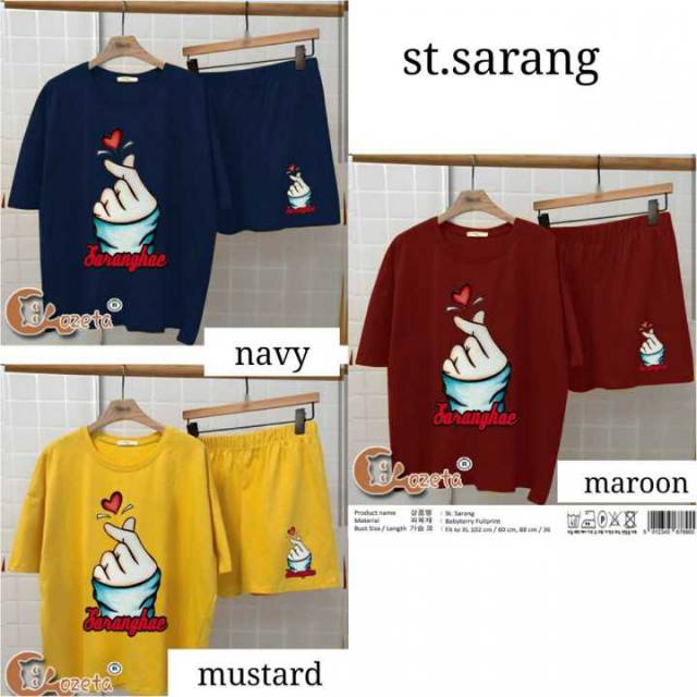 Setelan Baju Kaos St. Sarang