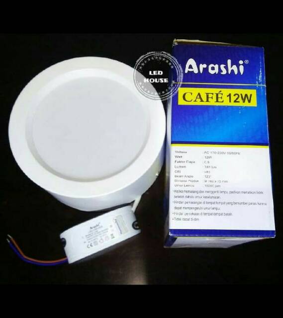 Lampu Downlight Panel LED 12W Outbow ARASHI