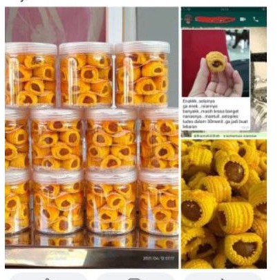 

Kue Nastar gulung pake Wisman Homemade(toples tabung 600ml - berat kue kurleb350gram)