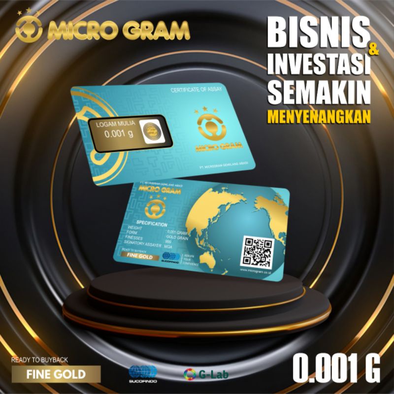 microgram 0.001 gram babygold souvenir pernikahan/ hadiah  asli 24K
