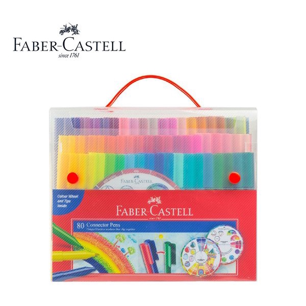

sale Faber Castell Connector Pen 80 Colors Spidol Warna Gift Set Conector Diskon