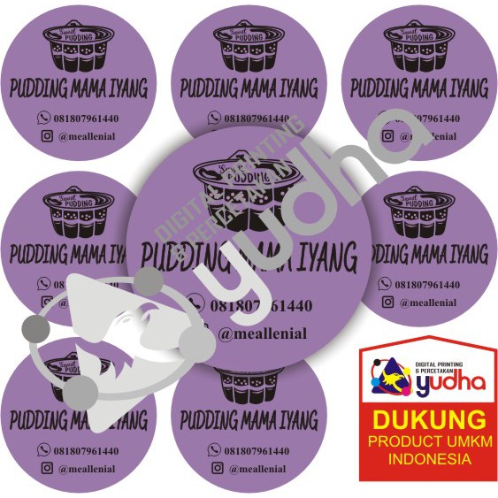 

Stiker Label Produk Makanan 10 lbr a3+ Ukuran custom