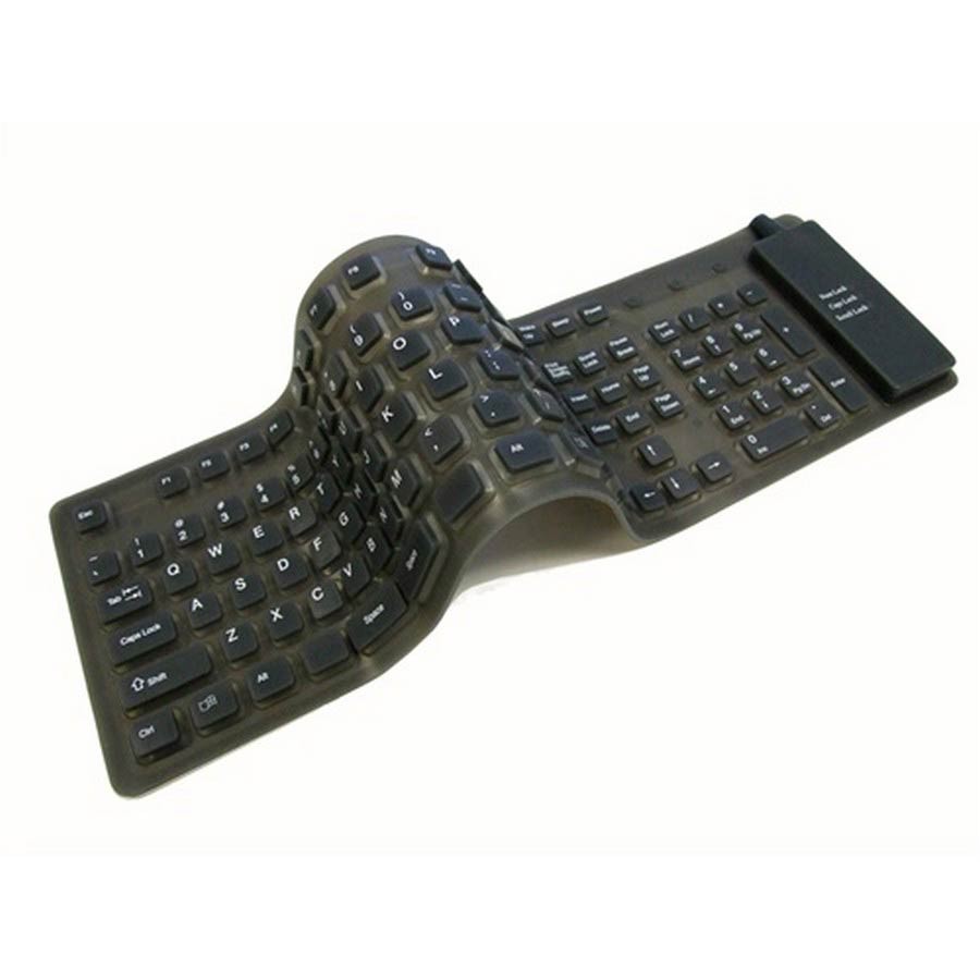 Keyboard Flexible with Numeric Keypad, Numpad, Full Size, Portable USB
