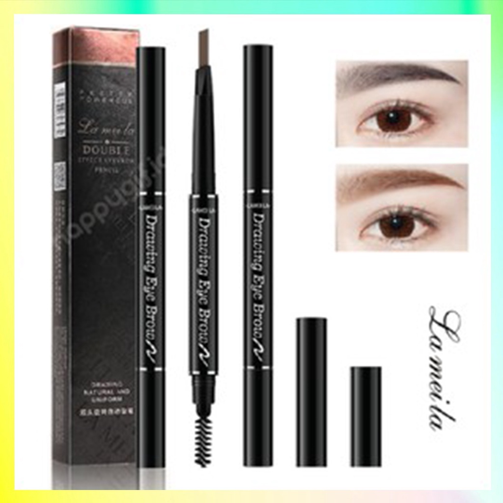 LAMEILA EYEBROW 2 IN 1 DOUBLE HEAD 7 WARNA PENSIL ALIS LA 031