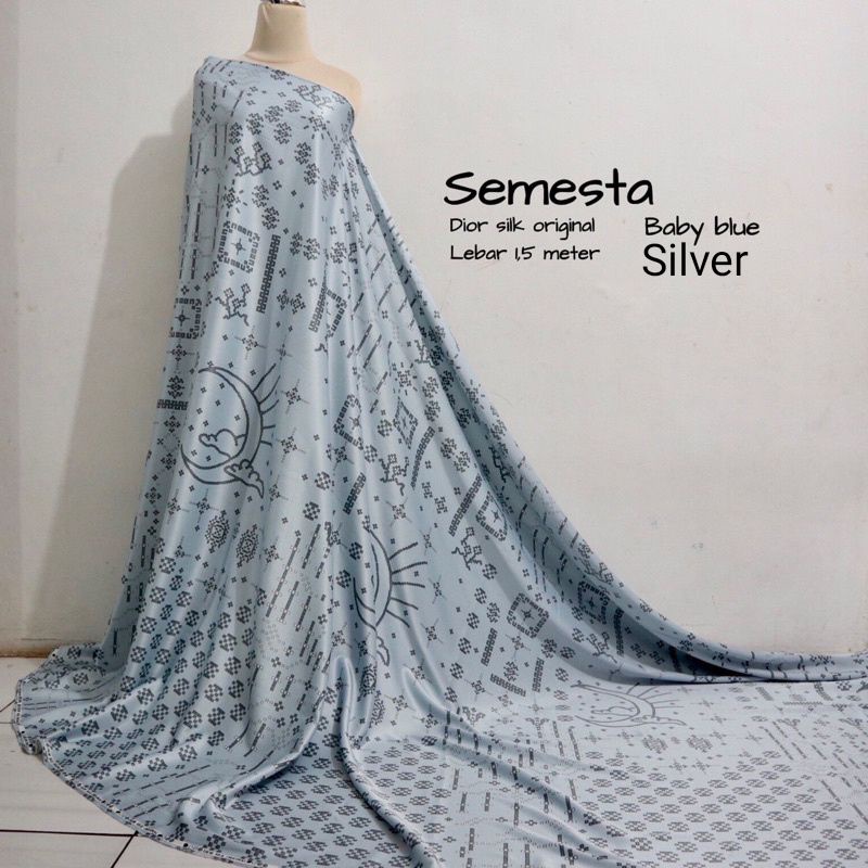 Kain DSilk motif Semesta Alam harga setengah meter