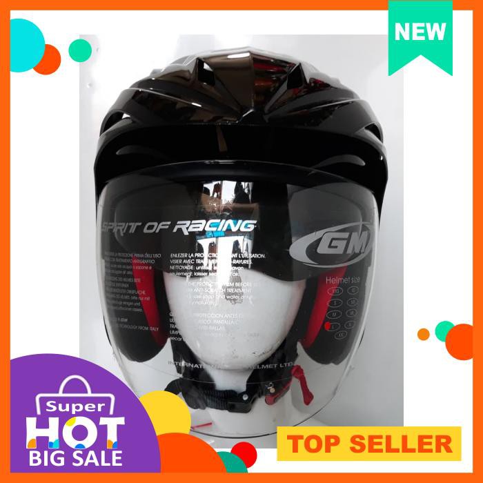HELM GM IMPREZZA SOLID 2 VISOR BLACK DOFF ORIGINAL