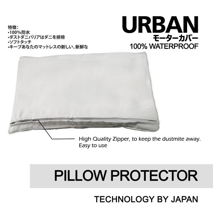 Sarung Bantal &amp; Sarung Guling URBAN Waterproof Protector Resleting