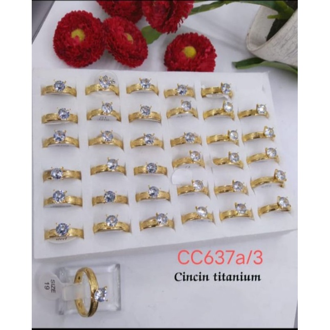 Cincin Titanium Anti Karat cc637a/3