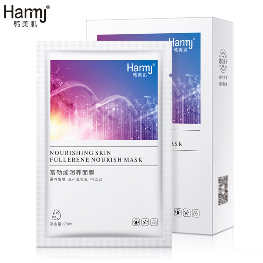 HJFU hanmj fullerene nourishing face sheet mask masker wajah kecantika