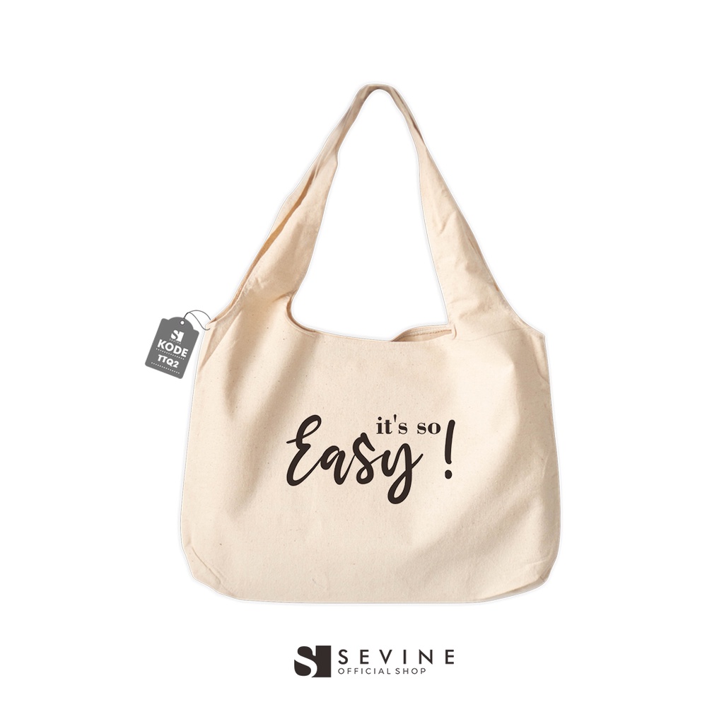 Sevine Tote Bag Kanvas Bonnie Tas Wanita Kuliah Fashion Laptop Totebag Quotes Vintage Aesthetic Series - TTQ