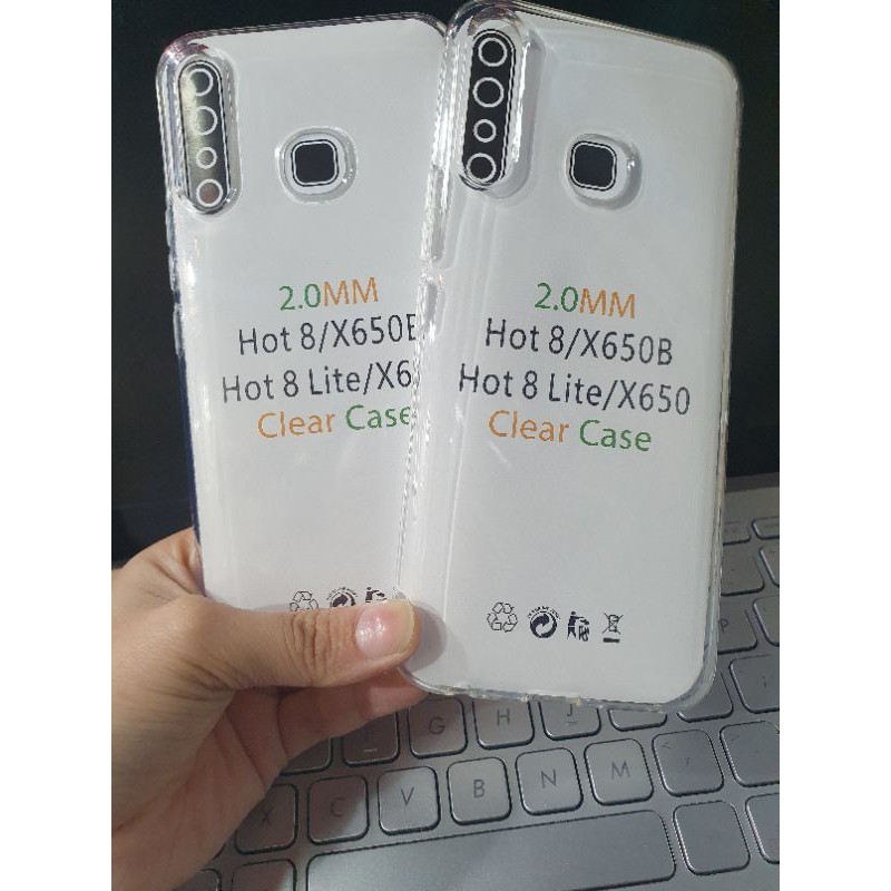 Infinix Hot 10, Hot 9, hot 9 play, hot 8, Hot 7 Pro, Clear Case HD Tebel Bening Transparan TPU Soft