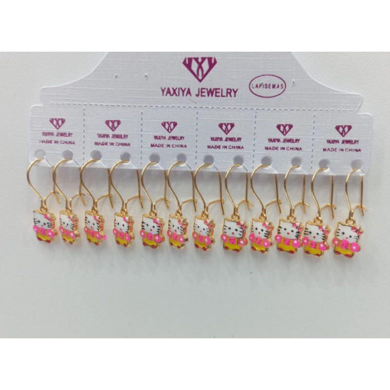 COD anting anak karakter hello Kitty anting accessories, titanium xuping yexia tidak karat