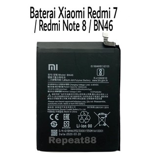 BATERAI BATRE XIAOMI REDMI 7 REDMI NOTE 8 BN46 ORIGINAL 100% BATTERY