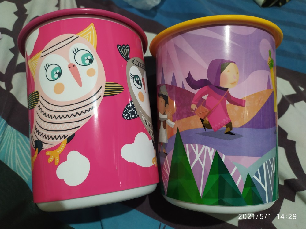 Owl / Birdie Canister Pink (1 Pcs) Toples Susu Tupwr