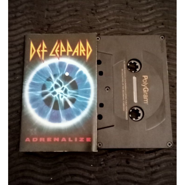 Kaset Pita Def Leppard - andrenalize - hard rock guns n roses winger skid row motley crue
