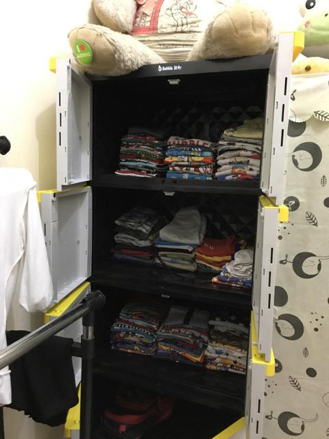 Lemari Plastik Lemari Pakaian Homey Premium Jerpah Susun 4 (jumbo)