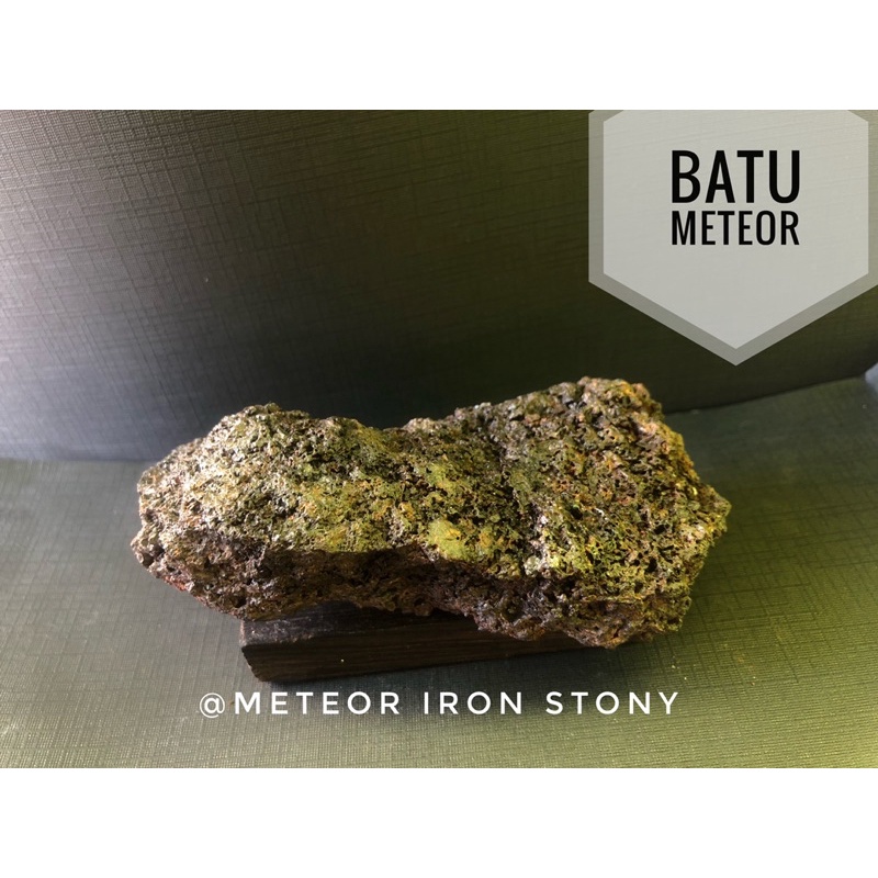 Batu Meteor Iron Stony A17 atau Meteor Magnetis atau Bongkahan Meteorit