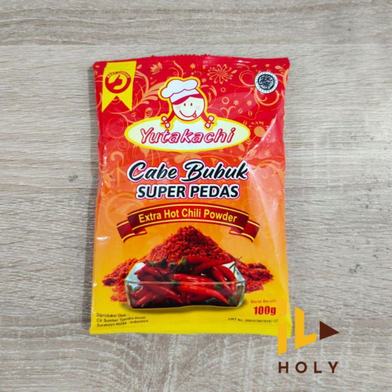 

Yutakachi Cabe Bubuk Super Pedas SACHET (100gr) / Cabe Bubuk Extra Pedas