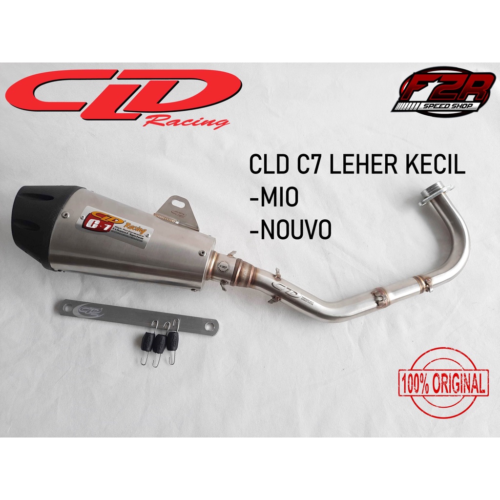 Knalpot CLD Racing Mio Sporty Smile,Mio Soul,Nouvo C7 Pipa Kecil