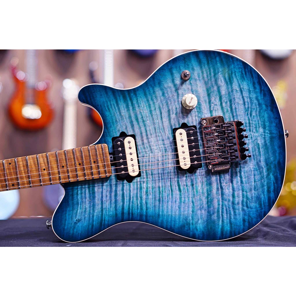 USED Music Man Axis Yucatan Blue Flame  G97293