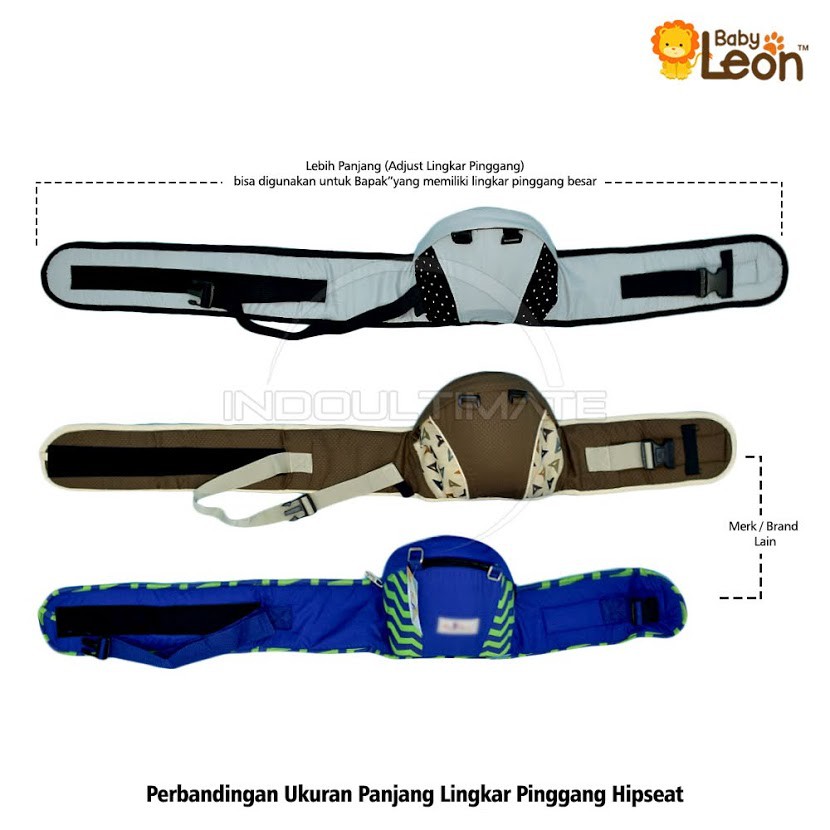 Gendongan Bayi Depan Hipseat BABY LEON Baby Carrier Hipseat Bayi Perlengkapan Bayi BY-6071 geos