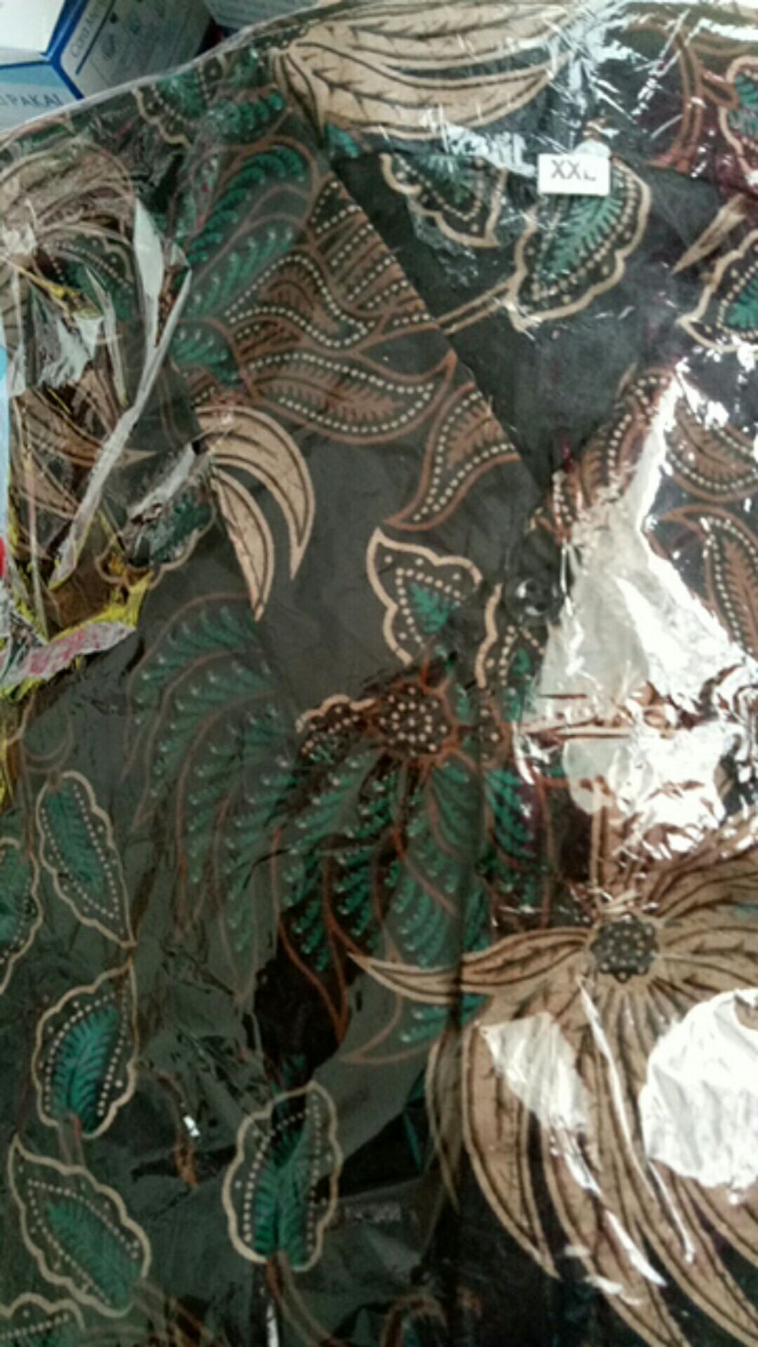 M, L, Xl, Xxl, Kemeja Batik Pria Lengan Pendek Jumbo Baju Batik Pria