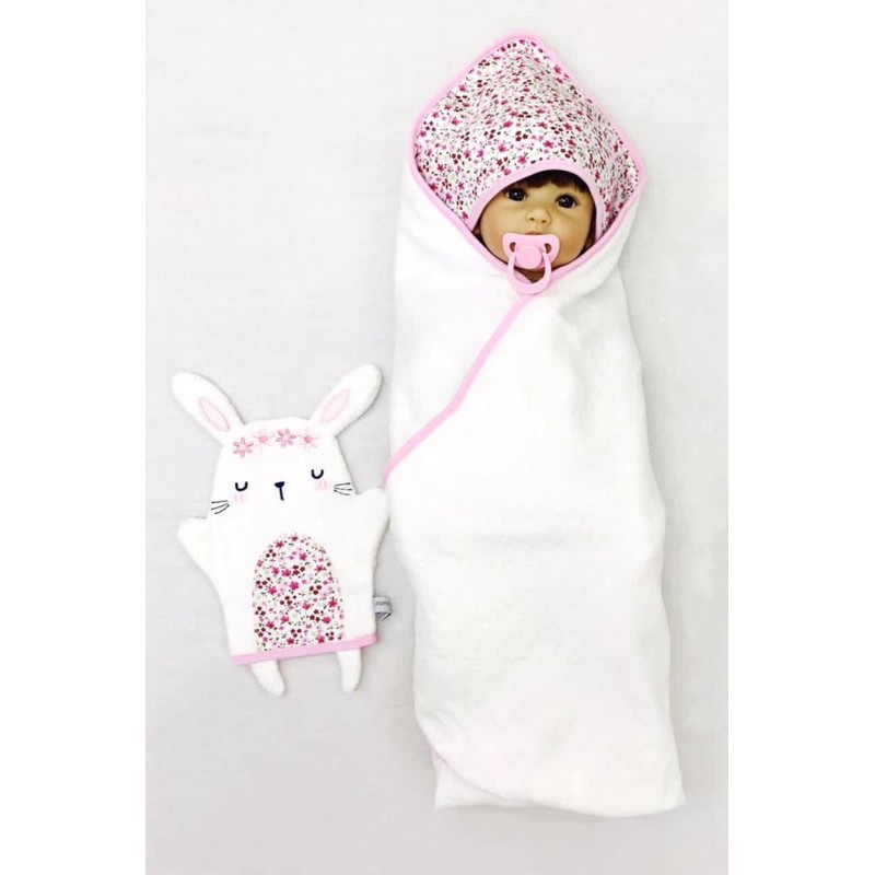 BABY K2 - BABY TOWEL HOODED &amp; MITTEN 3 MOTIF KODE 00092