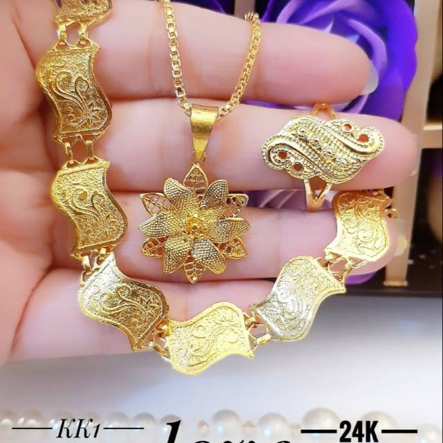 Xuping set perhiasan lapis emas 24k 2712h