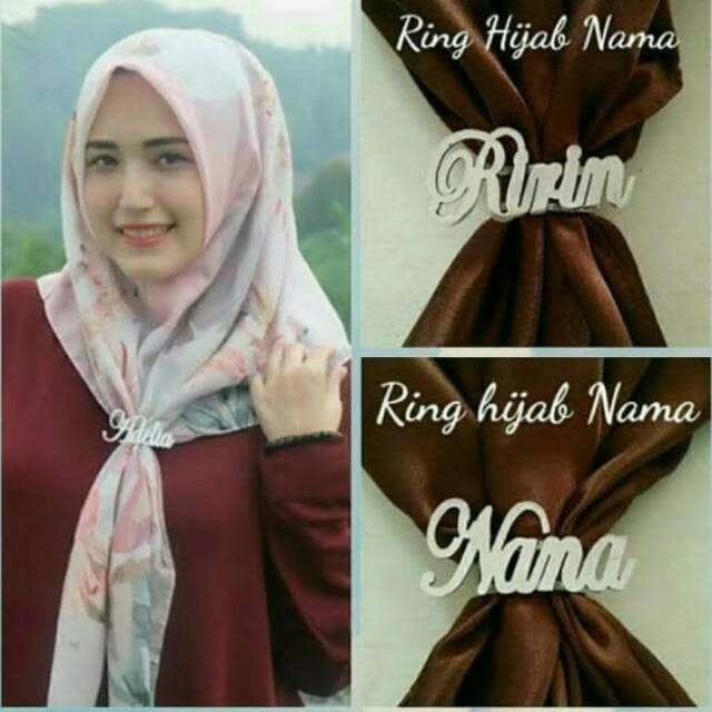 Bros hijab nama/ring hijab nama/cincin hijab nama