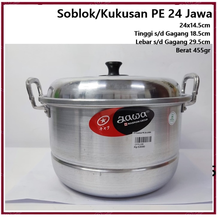 Panci Soblok/Kukusan/Steamer Jawa PE 24 Maspion