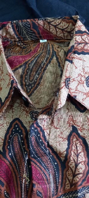 Bswart Batik Hrb026 Kenongo Hem Pendek Padi Pekalongan M L Xl Batik Pria Murah Modern Grosir Eceran