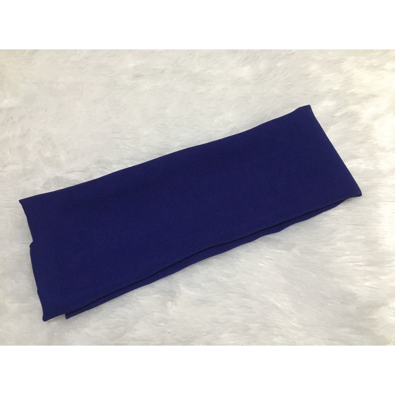 Selendang Sifon Halus / Selendang Chiffon Bali / Senteng Bali (2,4 meter)-Biru Tua