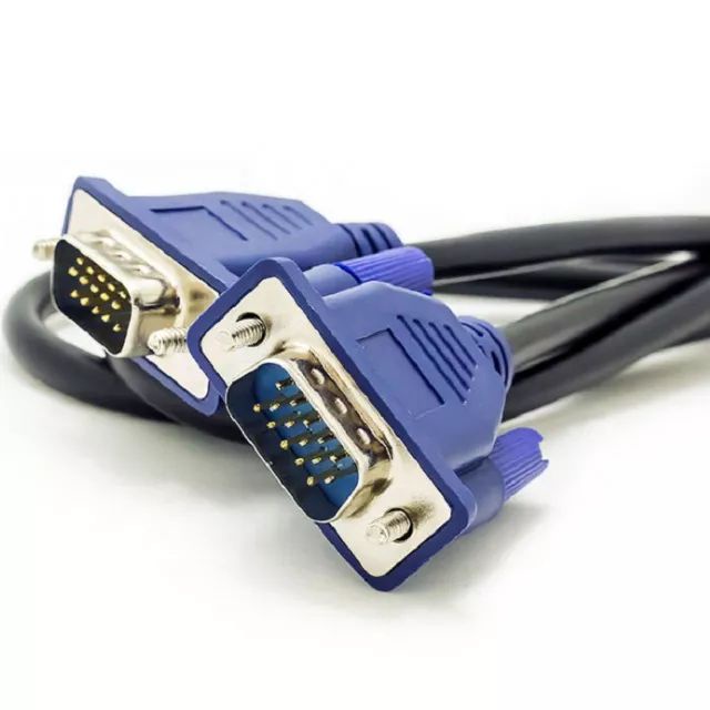 Trend-Universal Kabel VGA Male to Male 3+6 Pin 10M – Hitam