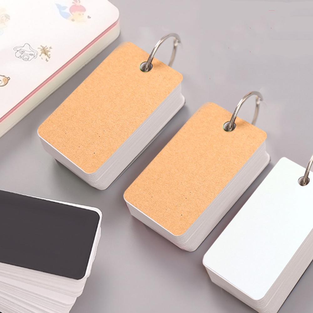 Lanfy Words Card DIY Loose-leaf Notebook Ring Buckle Memo Pad