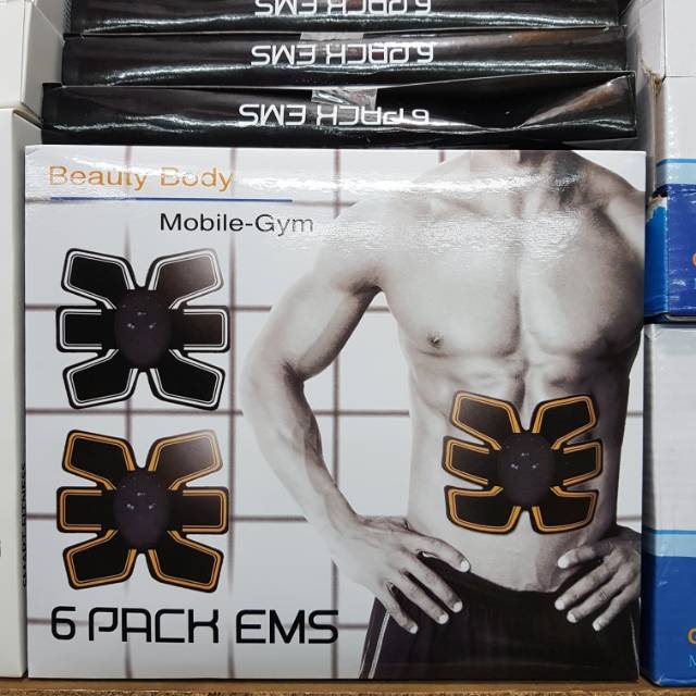 Body six pad/beauty body/moblie gym/alat pelangsing