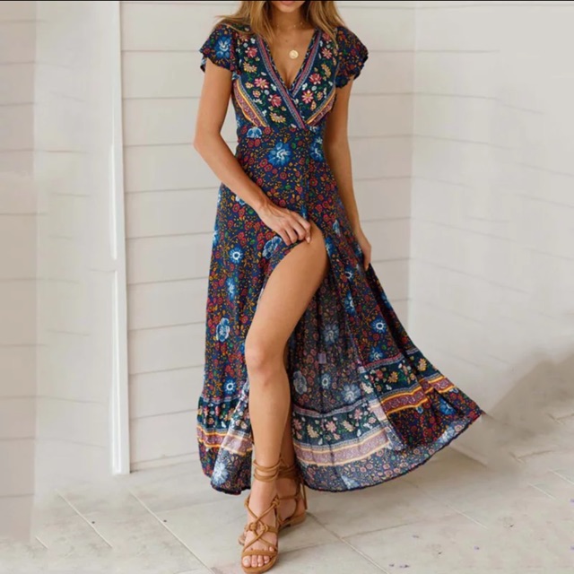 Floral maxi dress