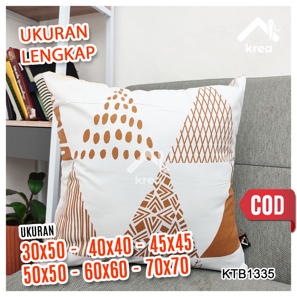 Sarung Bantal Sofa Ukuran 30x50, 40x40, 45x45, 50x50, 60x60, 70x70 - KTB1335